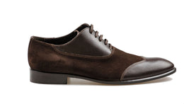 Añel Brown Suede Italian Dress shoes - ARCL - 002